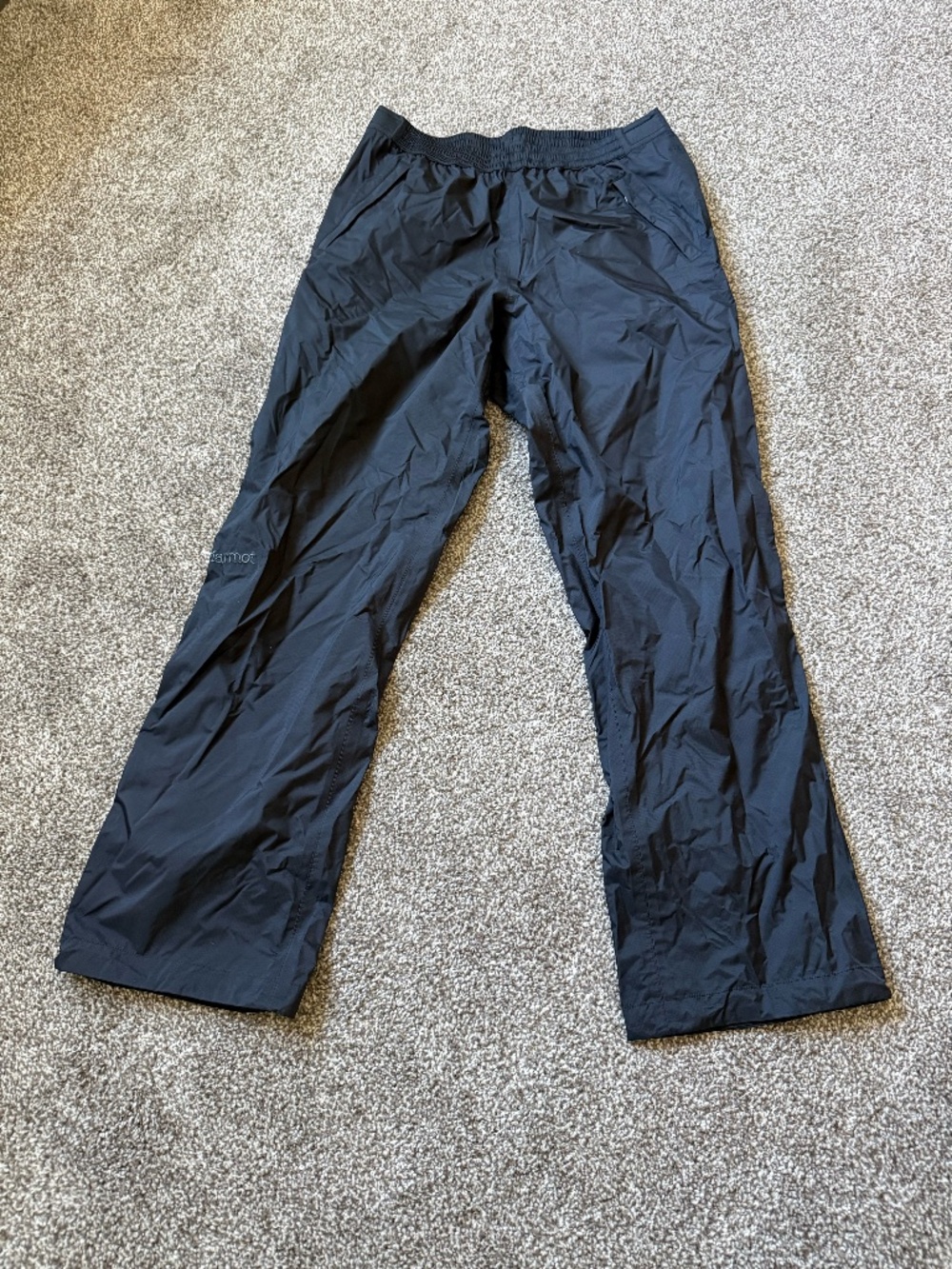 Black Marmot Zip-Up Shell Overpants